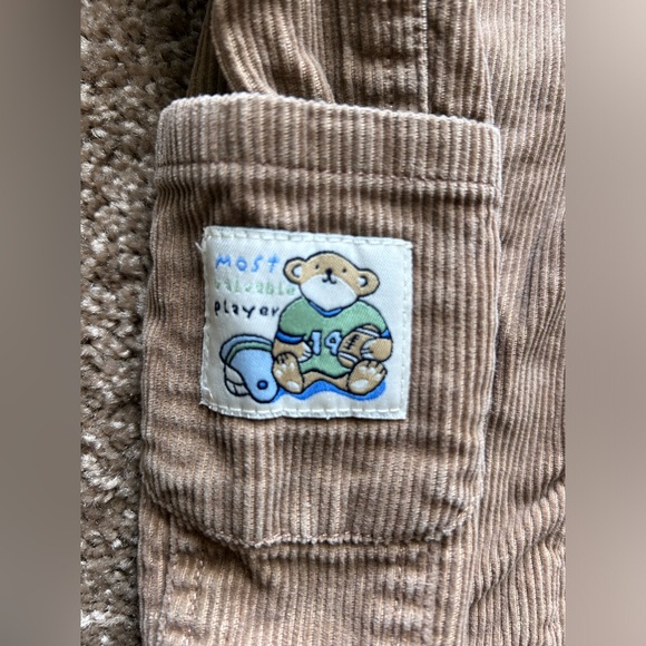 The Children’s Place Vintage Baby Set Corduroy Overalls & Bucket Hat Sz 6-9mo - Picture 5 of 10
